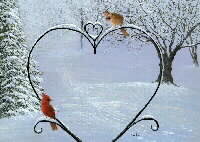 Winter Sweethearts - Cardinals
